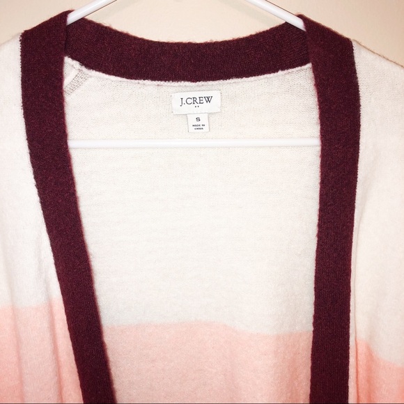 J Crew Factory Color Block Sweater Cardigan - Picture 2 of 4